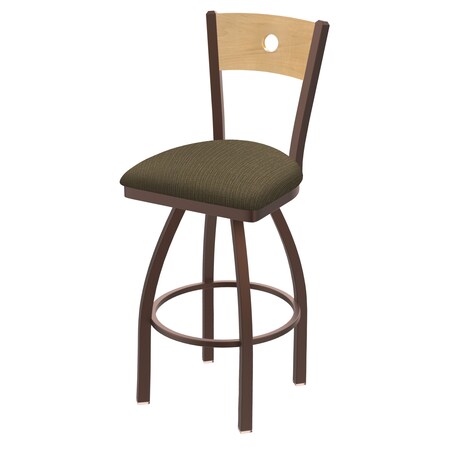 30 Swivel Counter Stool,Black Wrinkle,Nat Back,Graph Cork Seat